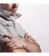 Bracelet homme acier et carbone 