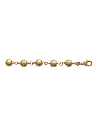 Beau collier plaqué or perles dégradées