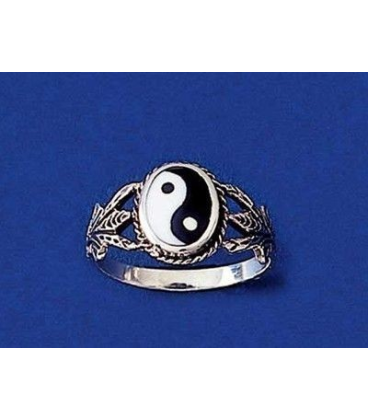 Bague yin et yang argent massif-1