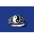 Bague yin et yang argent massif-1