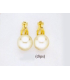 Clips boucles d'oreilles perle de MAJORQUE pour oreilles non percées-1